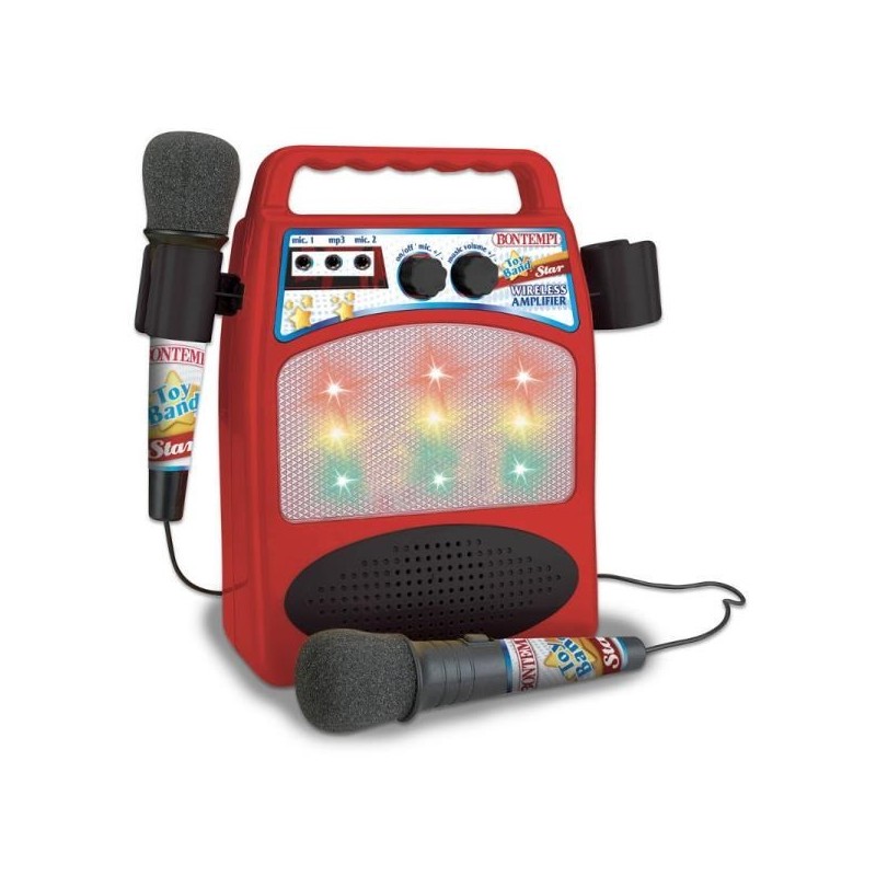 Bontempi Wzmacniacz z mikrofonami w pudełku 36674