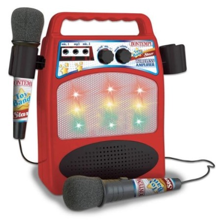 Bontempi Wzmacniacz z mikrofonami w pudełku 36674