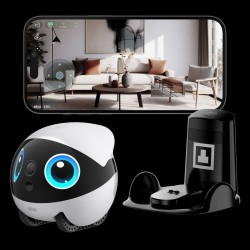EnaBot - EBO AIR 2 Plus - domowy robot towarzyszący z funkcją monitoringu i rozmów video (biały)