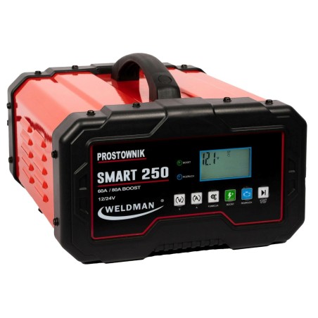 Prostownik inwentorowy Weldman Smart 250 12V/24V z rozruchem