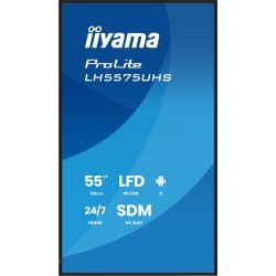 Monitor IIYAMA 139.0cm (55") LH5575UHS-B2AG 16:9 2xHDMI+3xDP+2xUSB (Speditionsversand)