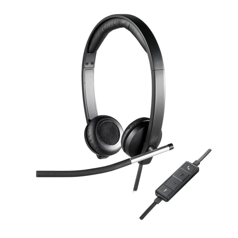 Logitech H650e Zestaw słuchawkowy Przewodowa Opaska na głowę Biuro/centrum telefoniczne USB Typu-A Czarny, Srebrny Logitech H650e Zestaw słuchawkowy Przewodowa Opaska na głowę Biuro/centrum telefoniczne USB Typu-A Czarny, Srebrny