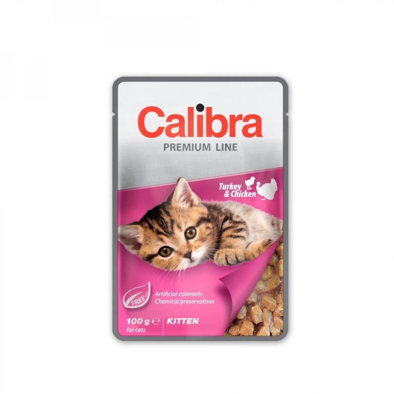 CALIBRA CAT premium kitten turkey & chicken 100g CALIBRA CAT premium kitten turkey & chicken 100g