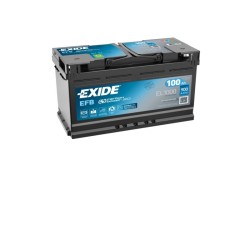 Akumulator EXIDE 12V 100Ah/850A START&STOP EFB (P+ biegun standardowy) 353x175x190 B13 - stopka o wysokości 10,5 mm