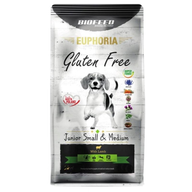 BIOFEED Euphoria G-F SMALL&MID jagnięcina 12kg