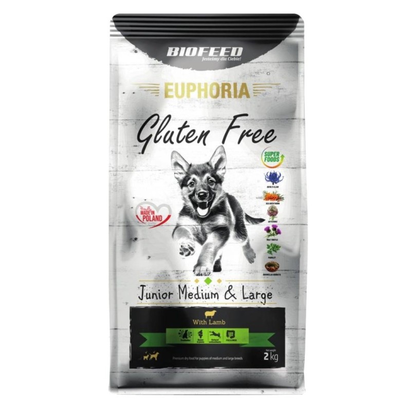 BIOFEED Euphoria G-F MID&MAXI jagnięcina 2kg