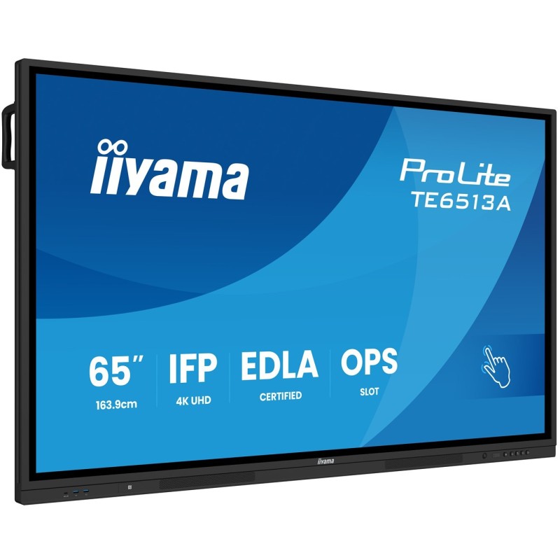 Monitor interaktywny iiyama TE6513A-B1AG 65 cali UHD IR 40 punktów dotykowych Monitor interaktywny iiyama TE6513A-B1AG 65 cali UHD IR 40 punktów dotykowych