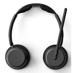 Zestaw słuchawkowy Bluetooth ANC z ładowarką EPOS IMPACT 1061T, z hybrydową aktywną redukcją szumów (ANC), kompatybilny z MS