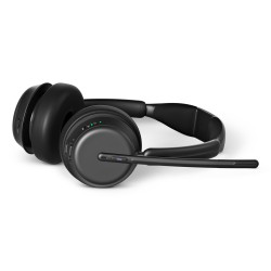 Zestaw słuchawkowy Bluetooth ANC z ładowarką EPOS IMPACT 1061T, z hybrydową aktywną redukcją szumów (ANC), kompatybilny z MS
