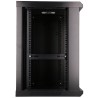 Extralink Szafa rack 12U 600x600 Czarna montowana na ścianie
