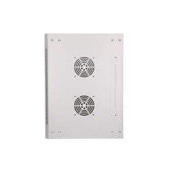 Extralink Szafa rack 12U 600x450 ASP Szara montowana na ścianie, drzwi blaszane pełne