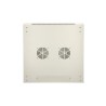 Extralink Szafa rack 6U 600x450 ASP Szara montowana na ścianie, drzwi blaszane pełne