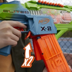 Hasbro Nerf Elite - Wyrzutnia Double Punch + strzałki