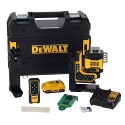 18V XR 3x360 zielony laser sterowany pilotem 1X2Ah