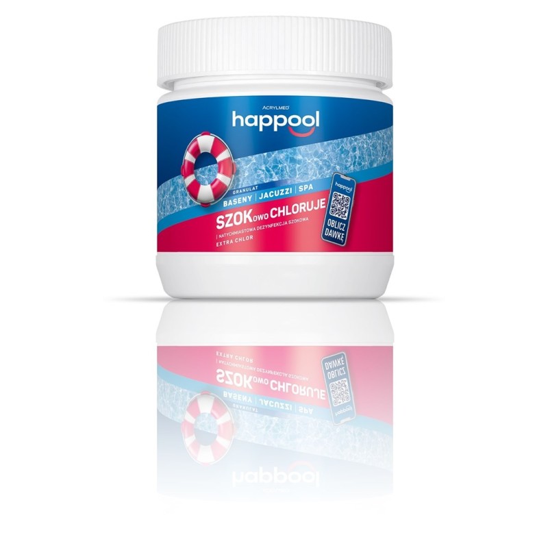 Acrylmed 0,4kg Extra chlor Granulat do zwalczania glonów grzybów i bakterii w basenach - chlorowanie Acrylmed 0,4kg Extra chlor Granulat do zwalczania glonów grzybów i bakterii w basenach - chlorowanie