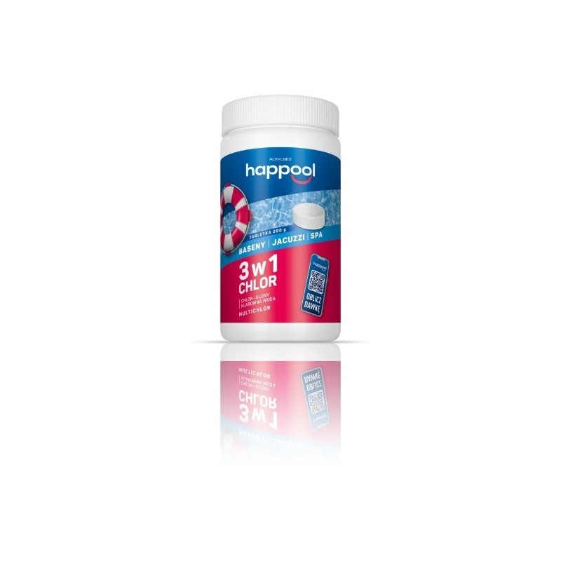 Acrylmed 1kg Multichlor 20g kompleksowa dezynfekcja wody basenowej - tabletki Acrylmed 1kg Multichlor 20g kompleksowa dezynfekcja wody basenowej - tabletki