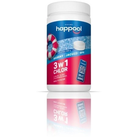 Acrylmed 1kg Multichlor 20g kompleksowa dezynfekcja wody basenowej - tabletki