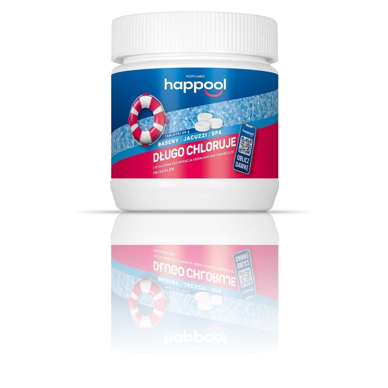 Acrylmed 0,8kg Triochlor 20g przedłużona dezynfekcja - tabletki Acrylmed 0,8kg Triochlor 20g przedłużona dezynfekcja - tabletki