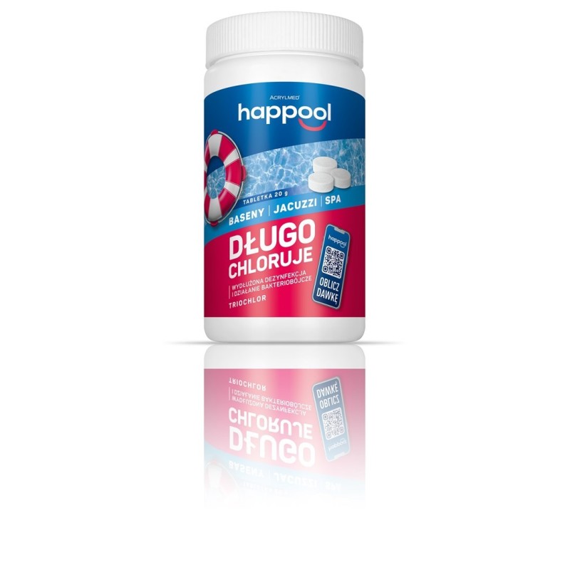 Acrylmed 1kg Triochlor 20g przedłużona dezynfekcja - tabletki Acrylmed 1kg Triochlor 20g przedłużona dezynfekcja - tabletki