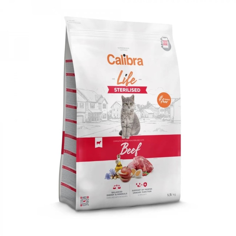 CALIBRA CAT life sterilised beef 1,5kg CALIBRA CAT life sterilised beef 1,5kg