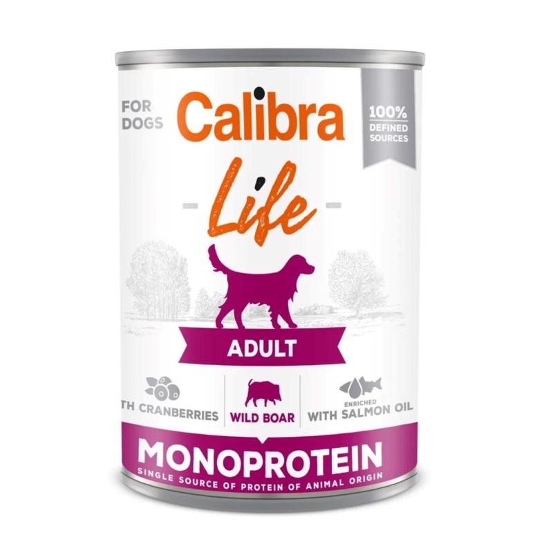 CALIBRA DOG life adult wild boar with cranber 400g CALIBRA DOG life adult wild boar with cranber 400g