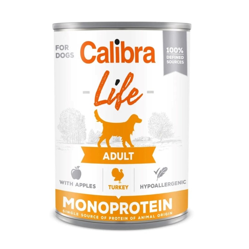 CALIBRA DOG life adult turkey with apples 400g CALIBRA DOG life adult turkey with apples 400g