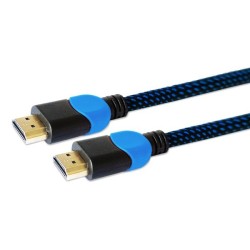 Kabel SAVIO GCL-05 (HDMI M - HDMI M 3m kolor czarno-niebieski)