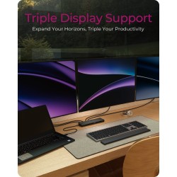 Stacja dokująca IcyBox USB Type-C mit dreifach Videoausgabe