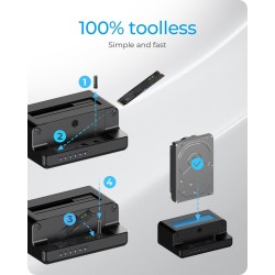 ICY BOX IB-2914MSCL-C31 USB 3.2 Gen 2 (3.1 Gen 2) Type-C Czarny