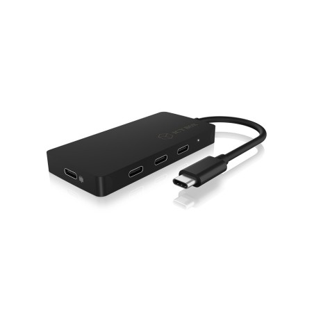 ICY BOX IB-HUB1429-CPD USB 3.2 Gen 2 (3.1 Gen 2) Type-C 10000 Mbit/s Czarny