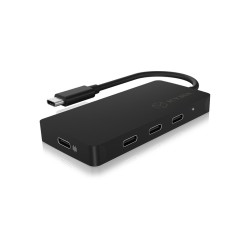 ICY BOX IB-HUB1429-CPD USB 3.2 Gen 2 (3.1 Gen 2) Type-C 10000 Mbit/s Czarny