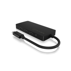 ICY BOX IB-HUB1429-CPD USB 3.2 Gen 2 (3.1 Gen 2) Type-C 10000 Mbit/s Czarny