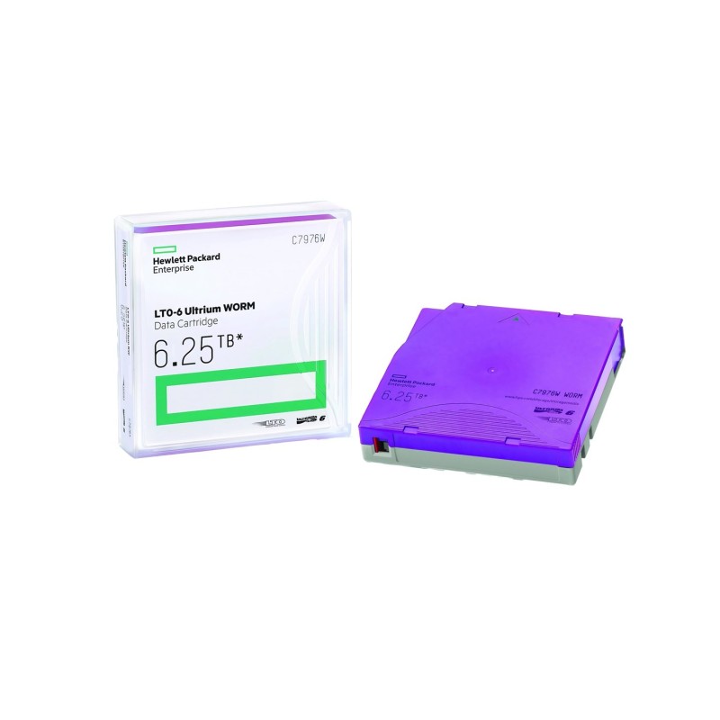 HPE LTO-6 Ultrium 6.25TB WORM Data Cartridge Pusta taśma danych 1,26 cm HPE LTO-6 Ultrium 6.25TB WORM Data Cartridge Pusta taśma danych 1,26 cm