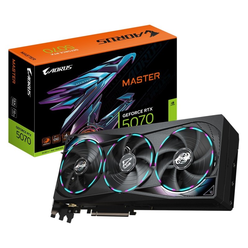 Karta graficzna Gigabyte GeForce RTX 5070 AORUS MASTER 12GB Karta graficzna Gigabyte GeForce RTX 5070 AORUS MASTER 12GB