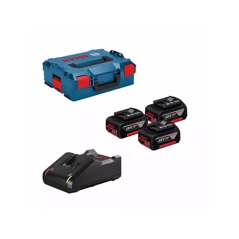 BOSCH.AKUMULATOR 18V 5,0Ah x3 +ŁADOWARKA GAL 18V-40 +LB BOSCH.AKUMULATOR 18V 5,0Ah x3 +ŁADOWARKA GAL 18V-40 +LB