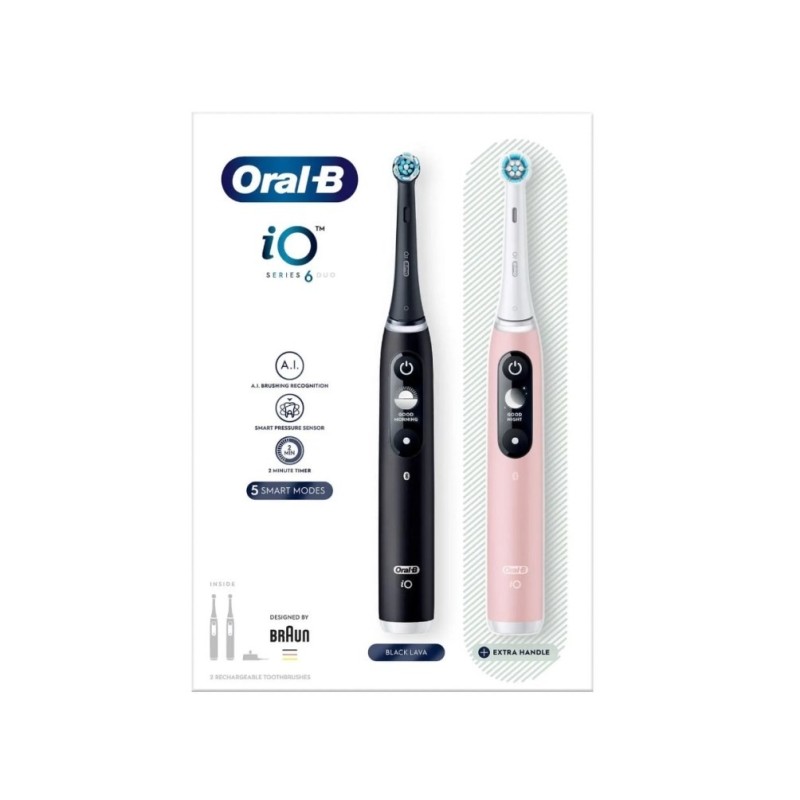 Braun Oral-B szczoteczka elektryczna iO 3 zestaw DUO BLACK&PINK Braun Oral-B szczoteczka elektryczna iO 3 zestaw DUO BLACK&PINK
