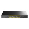 Cudy GS2028PS4 Zarządzany L2 Gigabit Ethernet (10/100/1000) Obsługa PoE 1U Czarny