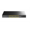 Cudy GS2028PS4 Zarządzany L2 Gigabit Ethernet (10/100/1000) Obsługa PoE 1U Czarny