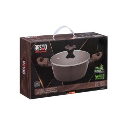 Garnek Resto Kitchenware Carina 2,5 l Okrągły Bordowy