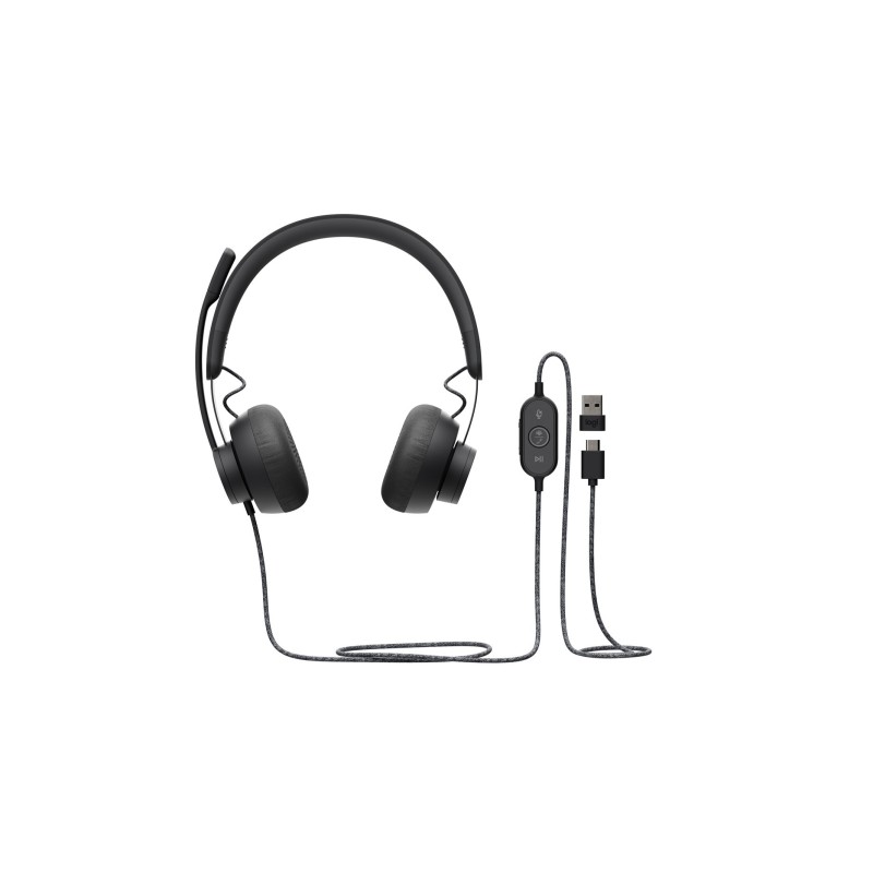 Zestaw słuchawkowy Logitech Zone Wired Earbuds USB Teams Zestaw słuchawkowy Logitech Zone Wired Earbuds USB Teams