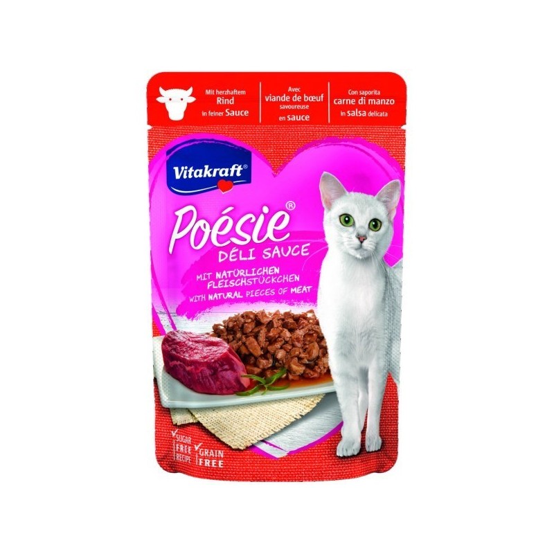 VITAKRAFT POESIE DELICE wołowina dla kota 85g