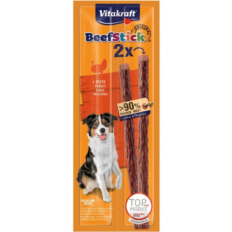 VITAKRAFT BEEF STICK indyk przysmak dla psa 2szt