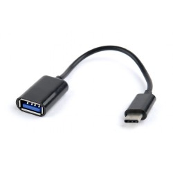 Kabel GEMBIRD A-OTG-CMAF2-01 (USB typu C M - USB 2.0 F 0,20m kolor czarny)
