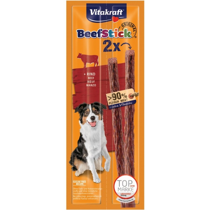 VITAKRAFT Beef Sticks - kabanos dla psa z wołowiną 2szt.