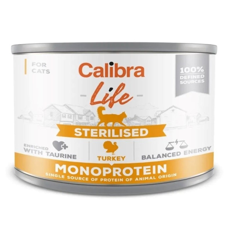 CALIBRA CAT life sterilised turkey 200g CALIBRA CAT life sterilised turkey 200g