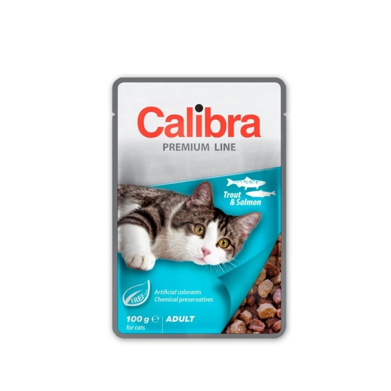 CALIBRA CAT premium adult trout&salmon 100g CALIBRA CAT premium adult trout&salmon 100g