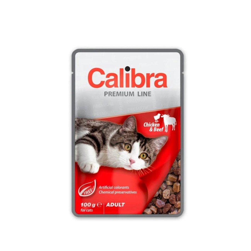 CALIBRA CAT premium chicken & beef 100g CALIBRA CAT premium chicken & beef 100g