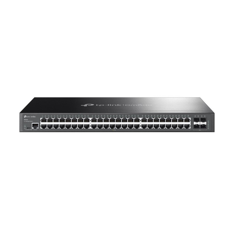 TP-Link Omada SG3452 łącza sieciowe Zarządzany L2+ Gigabit Ethernet (10/100/1000) 1U Czarny TP-Link Omada SG3452 łącza sieciowe Zarządzany L2+ Gigabit Ethernet (10/100/1000) 1U Czarny