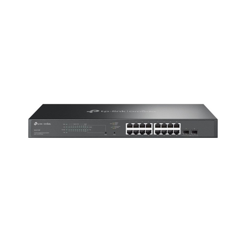 TP-Link TL-SG2218P łącza sieciowe L2/L2+ Gigabit Ethernet (10/100/1000) Obsługa PoE 1U Czarny TP-Link TL-SG2218P łącza sieciowe L2/L2+ Gigabit Ethernet (10/100/1000) Obsługa PoE 1U Czarny