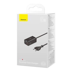 Baseus GaN3 Pro Telefon komórkowy, Tablet Czarny Prąd przemienny Wewnętrzna